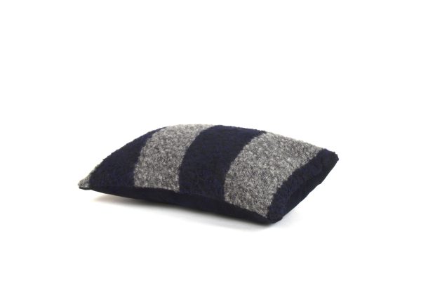Wool Mohair Stripe Cushion - Image 3