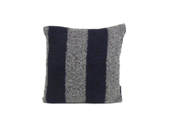 Wool Mohair Stripe Cushion - Image 4